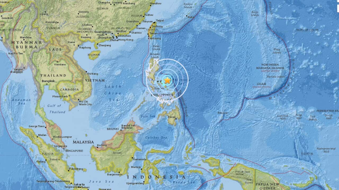 The US Geological Survey reported that the earthquake was 6.1-magnitude, but Philippine authorities said it was 5.9-magnitude.