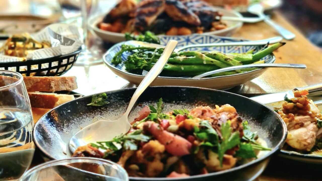 Multicultural food at Peasants Paradice