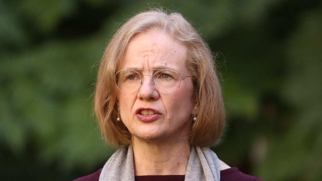 Queensland Chief Health Officer Dr Jeannette Young during a press conference in Brisbane, Sunday, August 1, 2021