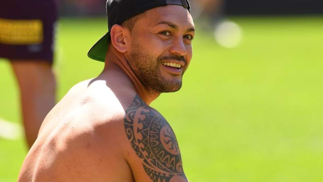 Alex Glenn during a Brisbane Broncos