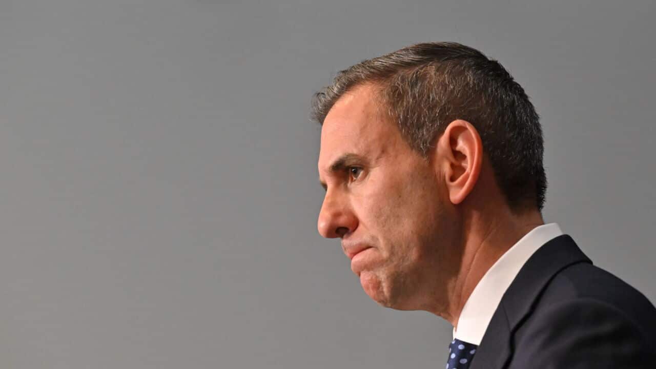 Treasurer Jim Chalmers at a press conference at Parliament House in Canberra (AAP Image-Mick Tsikas) .jpg
