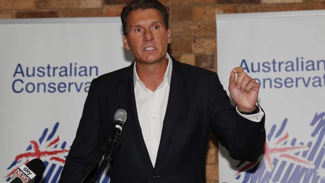 Australian Conservatives Leader Senator Cory Bernardi speaks.