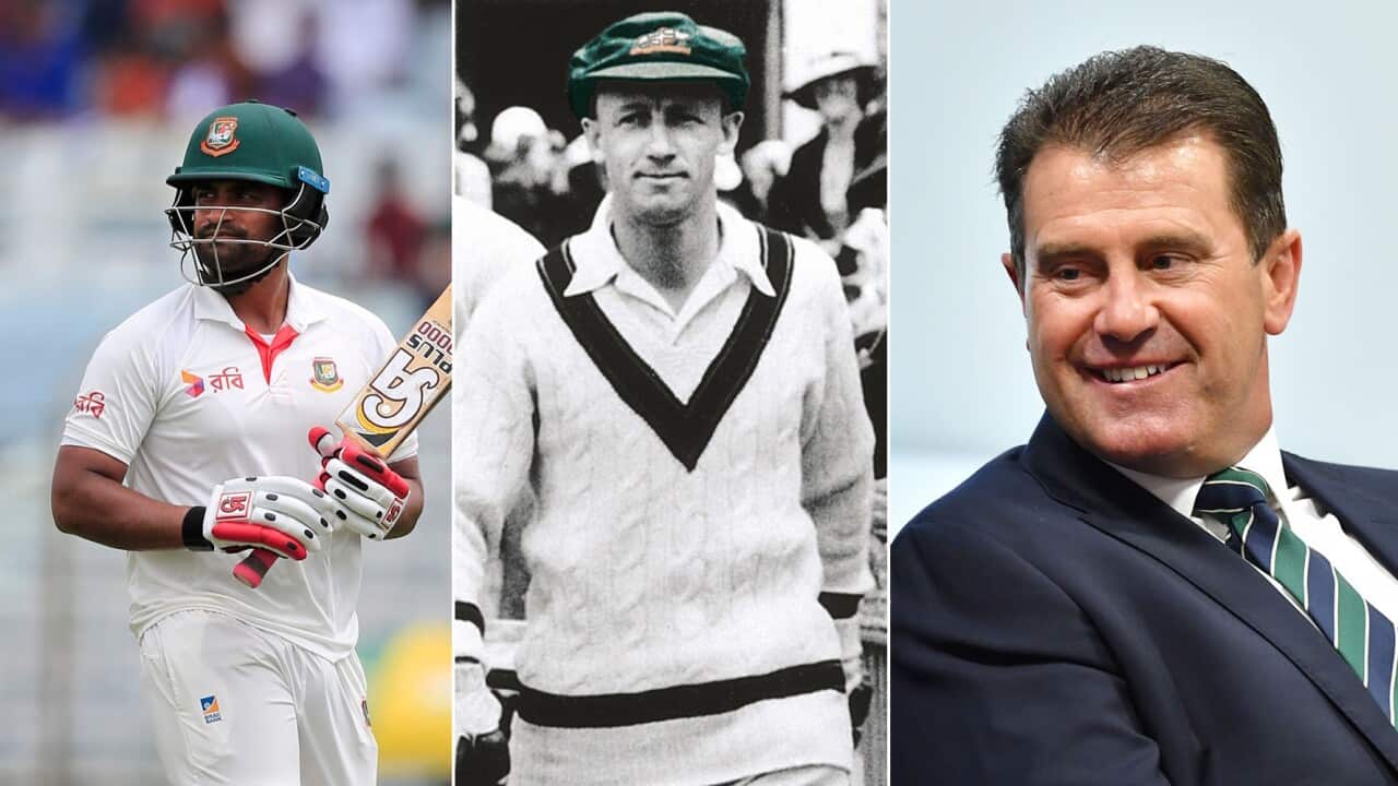 Tamim Iqbal, Donald Bradman and Mark Taylor