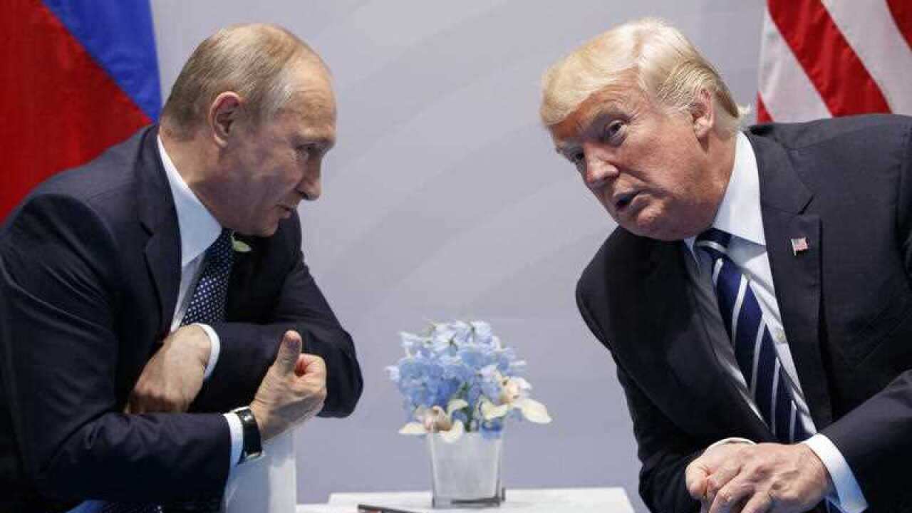 US President Donald Trump meets with Russian President Vladimir Putin at the G-20 Summit in Hamburg.
