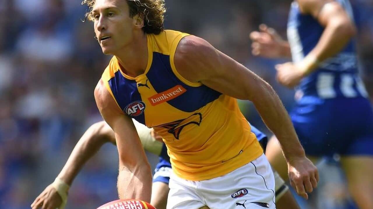 West Coast Eagles midfielder Matt Priddis
