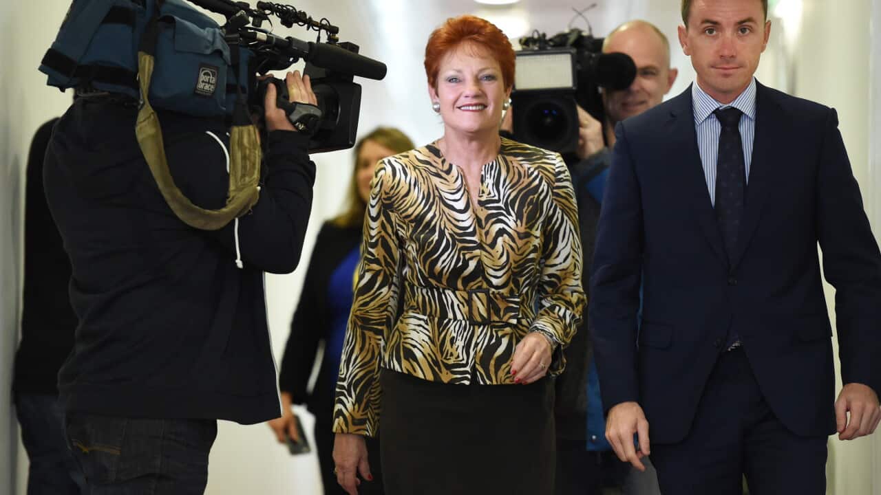 James Ashby and Pauline Hanson