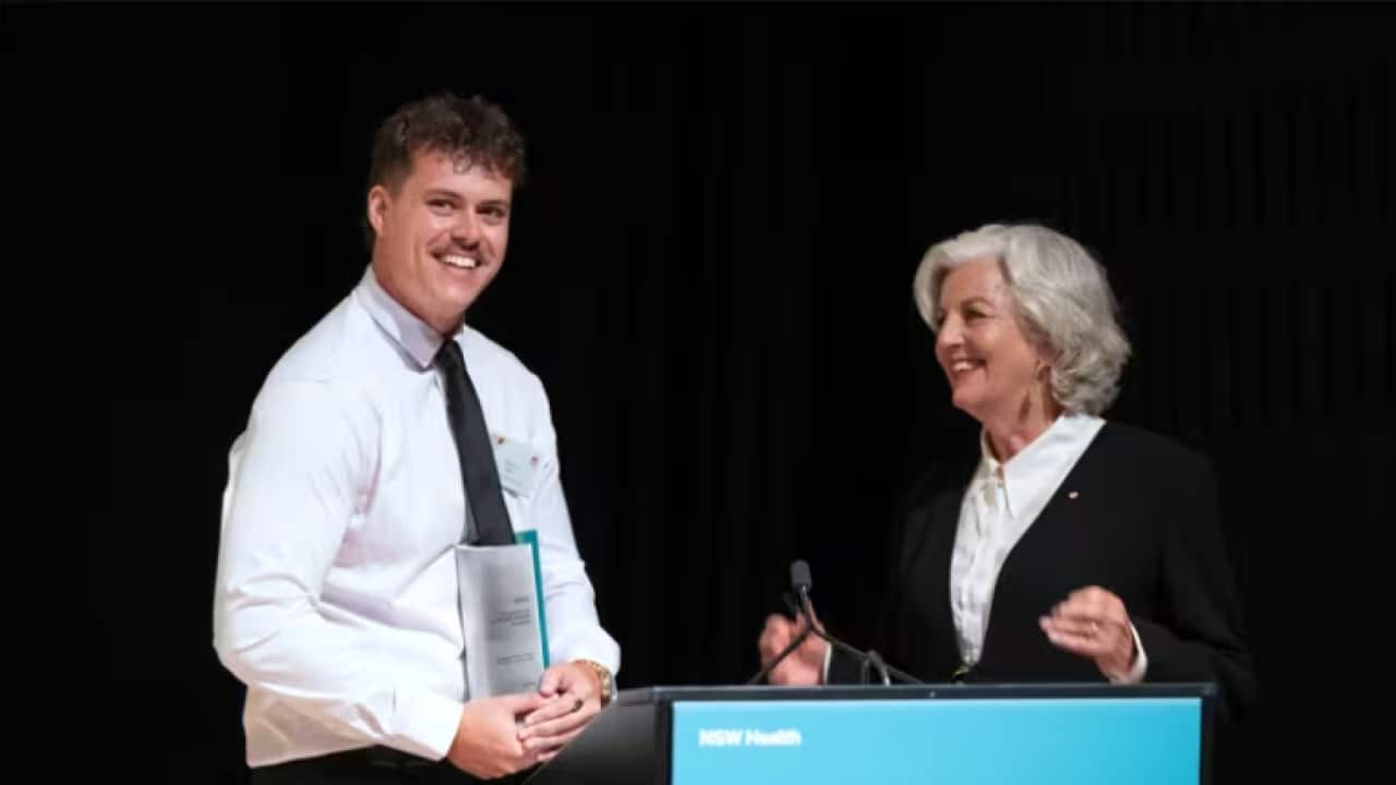 Mason Smith was named Aboriginal Allied Health Professional of the Year at the 2025 Excellence in Allied Health Awards.