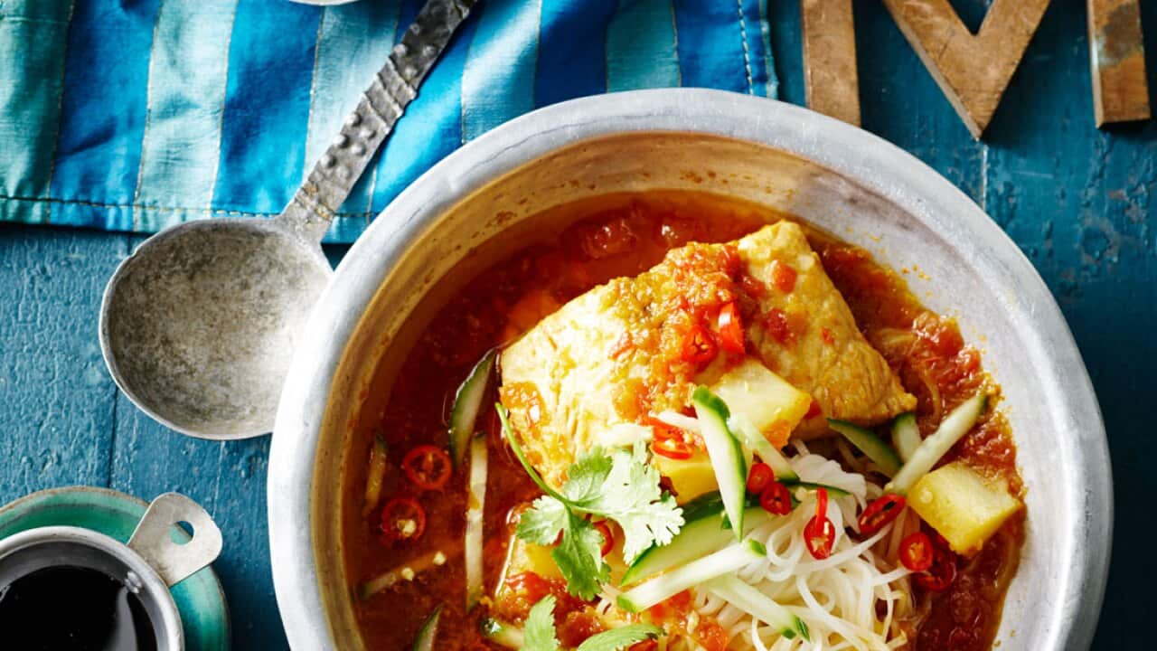 Spicy braised fish stew (smor ikang)