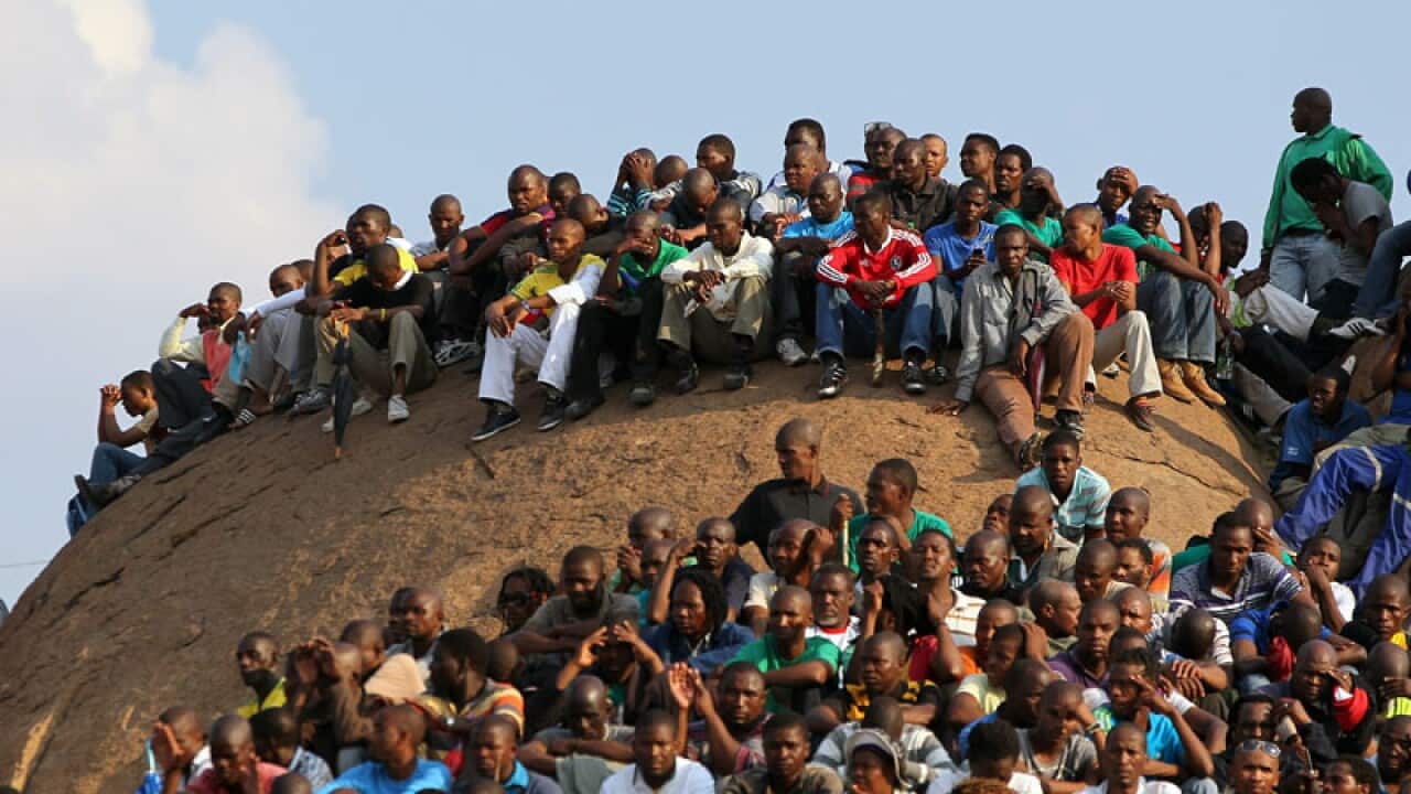 South Africa mourns mine violence victims