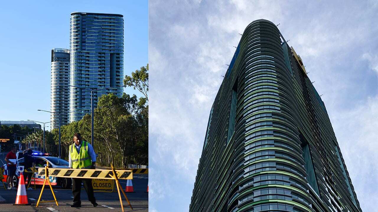 Fifty-one units have been declared unsafe in a high rise in Sydney Olympic Park after an internal wall failed, while some residents have been allowed to return.