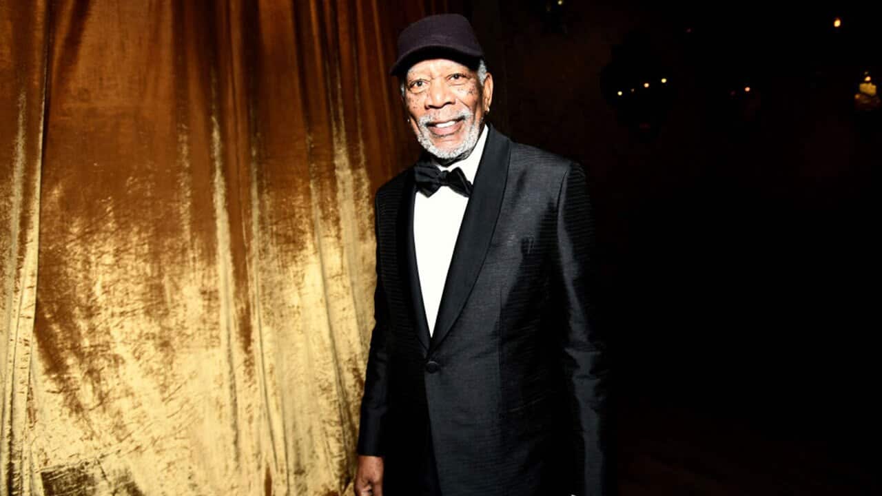 Morgan Freeman attends the 24th Annual Screen Actors Guild Awards at The Shrine Auditorium on January 21, 2018.