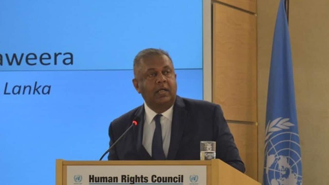 Foreign minister of Sri Lanka -