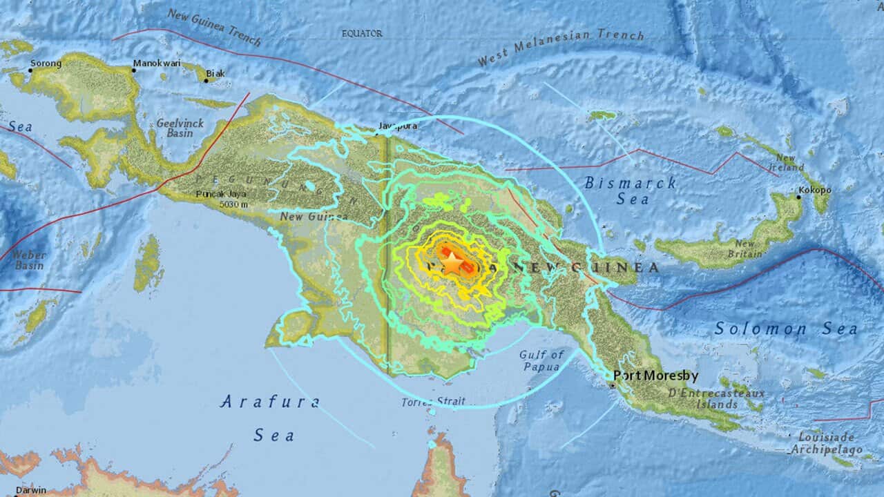 The US Geological Survey said the quake was about 90 kilometres south of Porgera in Enga province.