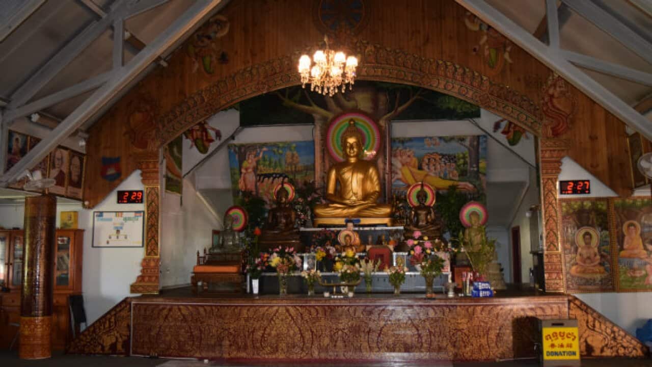 Buddha at Wat Bonnyrigg, Sydney.