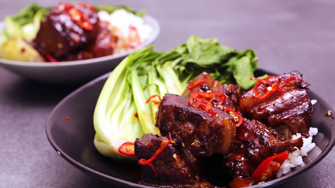Braised five spice pork belly
