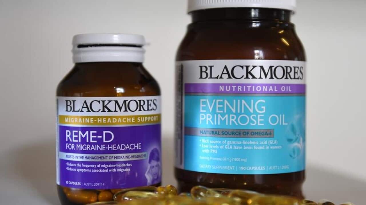 A stock image of Blackmores natural remedy products