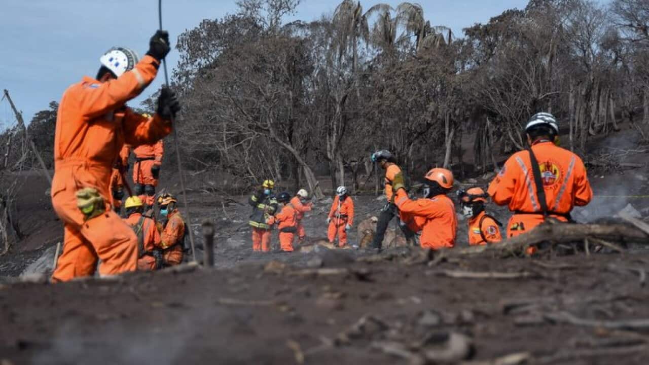 Volunteer firefighters in Guatemala