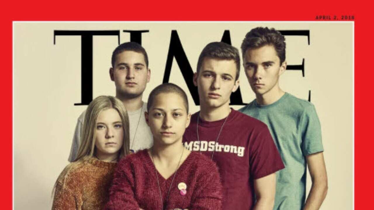 Parkland high school students and March for Our Lives organisers appear on Time Magazine's front cover.