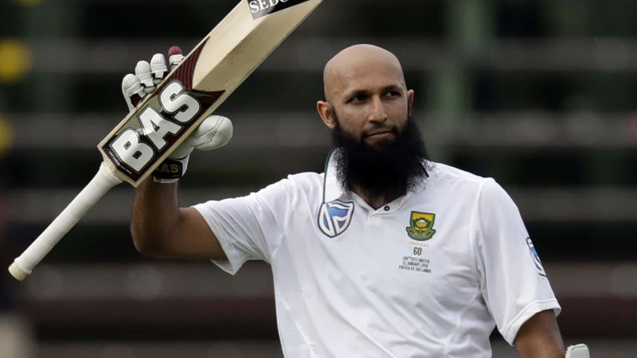 South Africa's batsman Hashim Amla