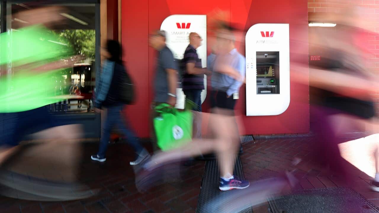 Westpac Bank signage is seen in Adelaide, Wednesday, December 11, 2019. (AAP Image/Kelly Barnes) NO ARCHIVING