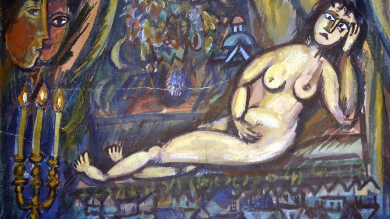 A supplied photo of the fake Marc Chagall painting