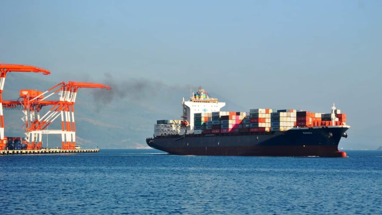 A ship leaves port in the Philippines to return waste to Canada