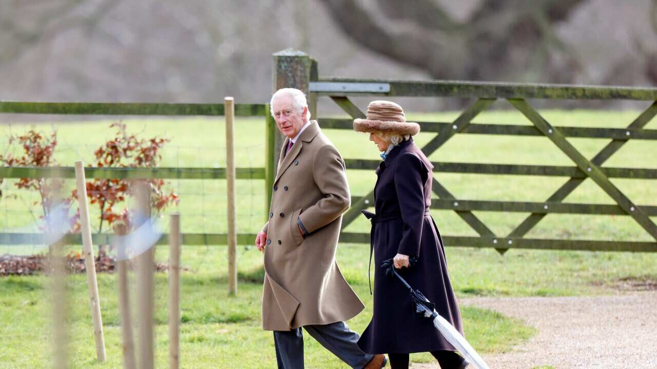 King Charles III & Queen Camilla attend Sunday Church