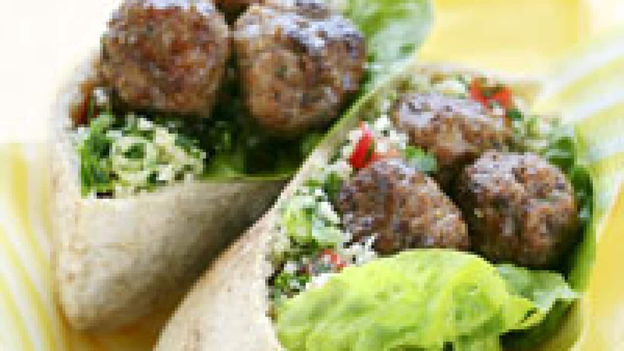 Lamb and chickpea balls