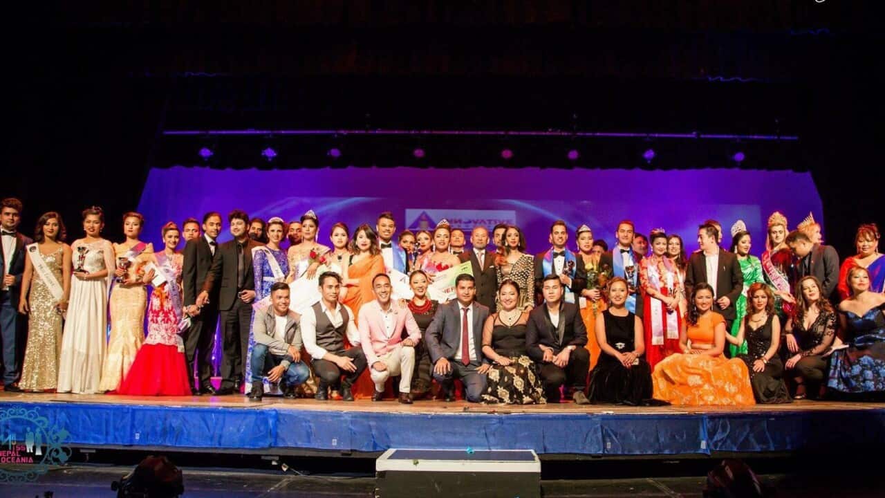 Mr, Mrs and Miss Oceania contestants and organizers from 2017 in Sydney.