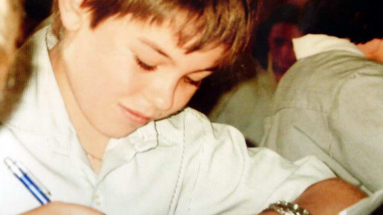 13-year-old Daniel Morcombe at school