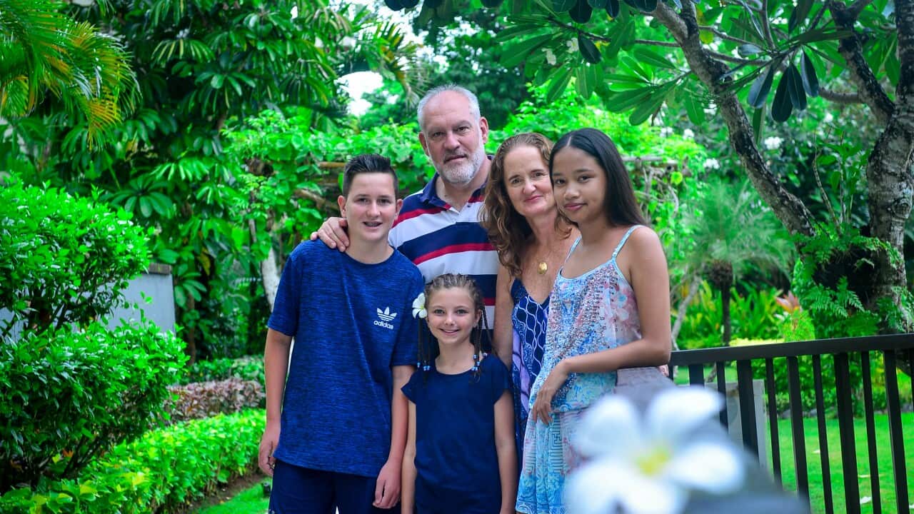 Irina Costellano mit Familie