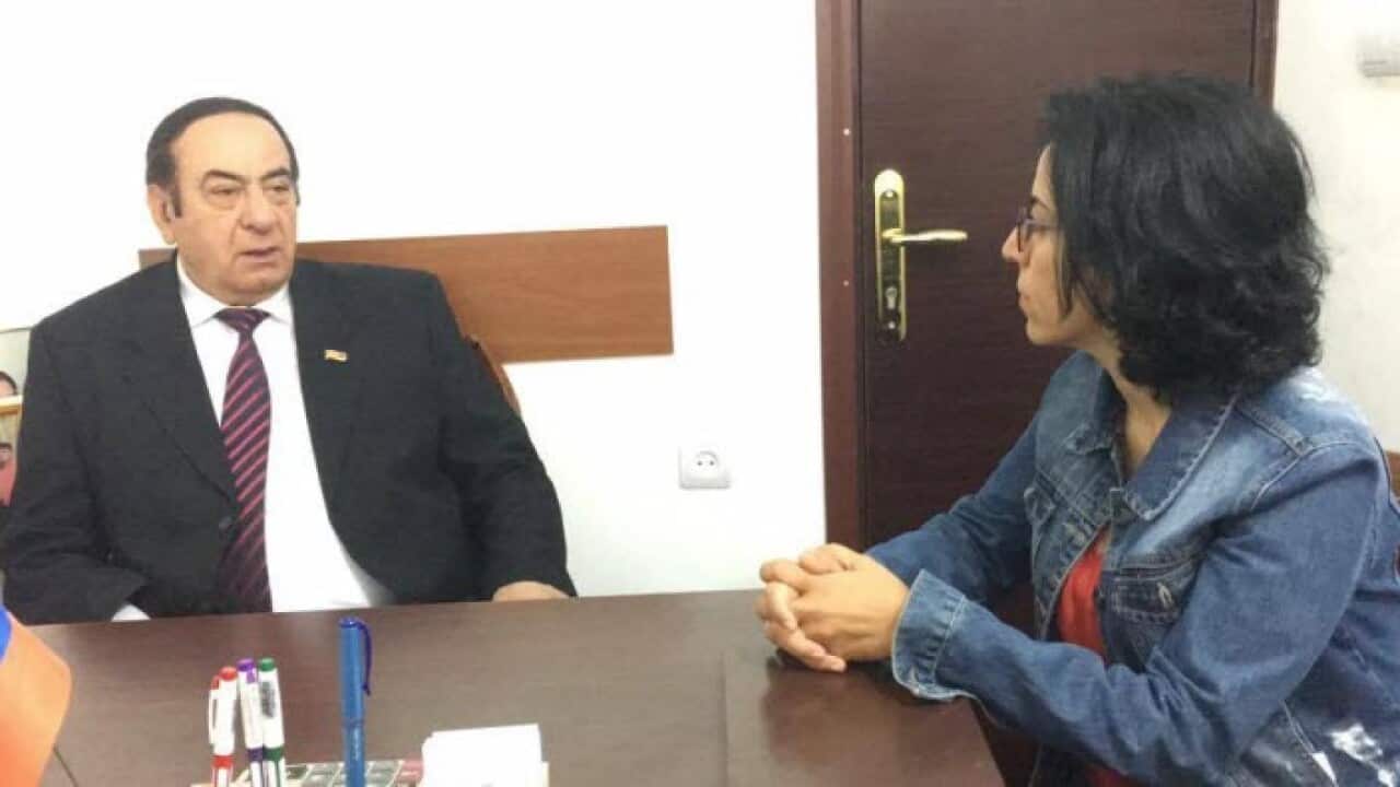 Hatice Kamer with Kurdish parliamneterian Kinyaze Hamit (from Armenia)