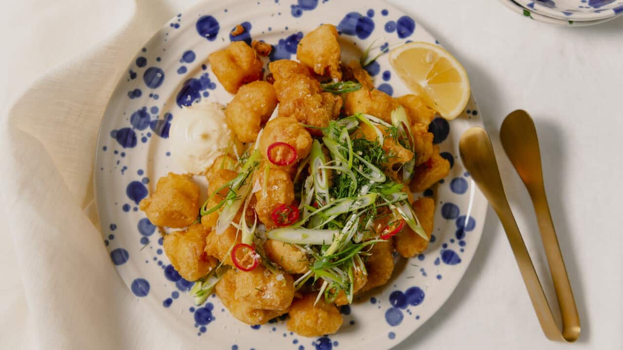 Turmeric popcorn fish