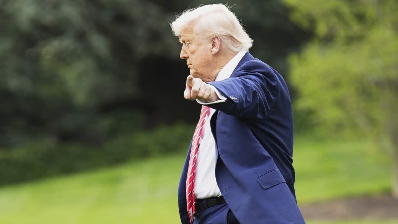 President Donald Trump walks on the South Lawn of the White House, Friday, May 30, 2025, in Washington, as he heads to Pittsburgh for a rally.