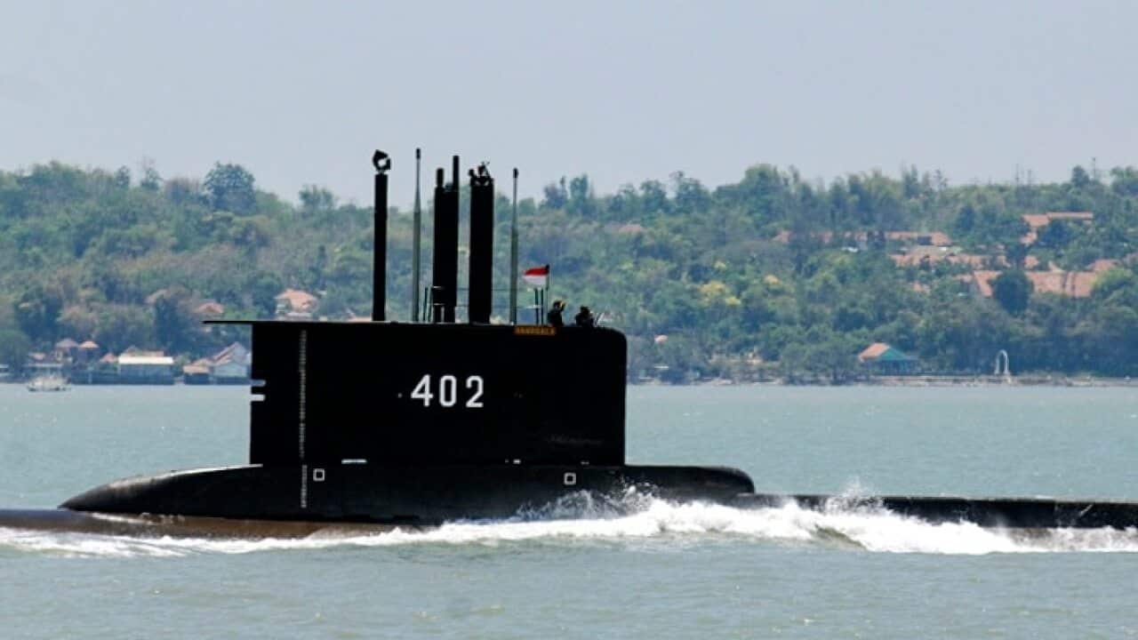 Indonesian Navy submarine KRI Nanggala-402 during a mission