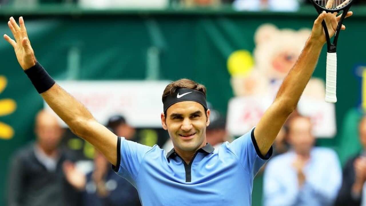 Swiss tennis player Roger Federer