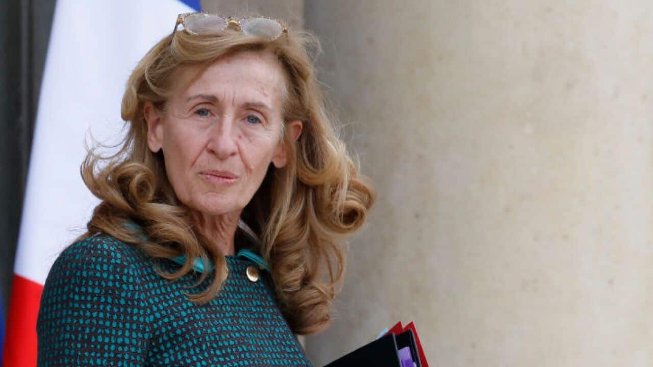 French Justice Minister Nicole Belloubet leaves the Elysee palace after the weekly cabinet meeting, on October 4, 2017 in Paris. / AFP PHOTO / FRANCOIS GUILLOT (Photo credit should read FRANCOIS GUILLOT/AFP/Getty Images)