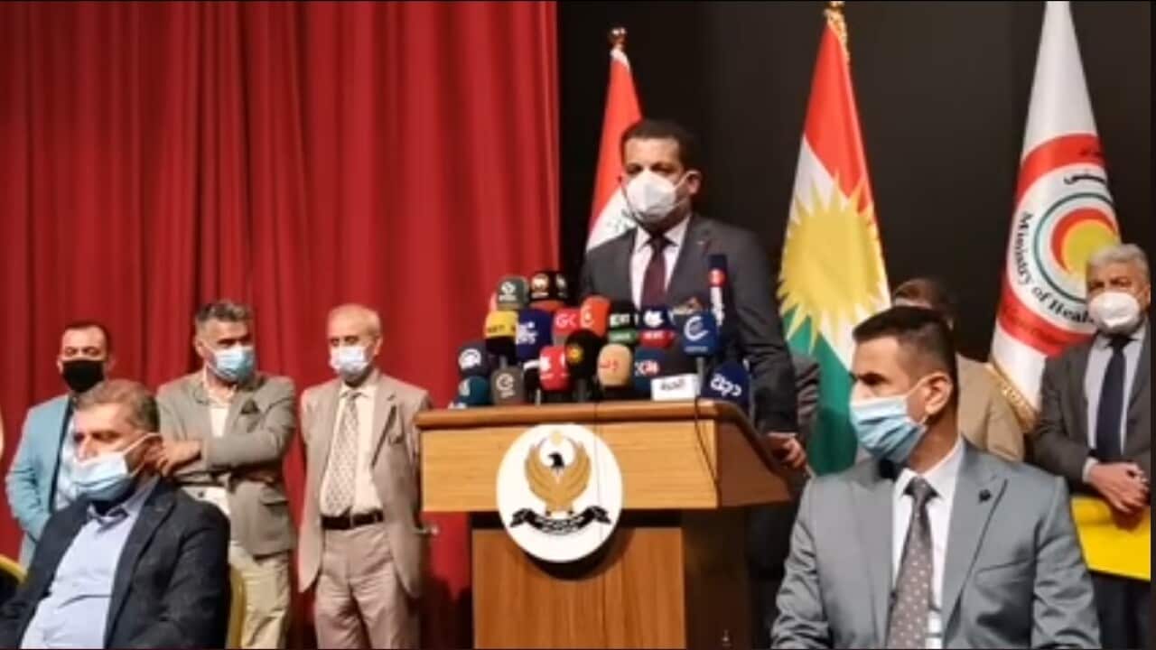 KRG Health minister in media conference