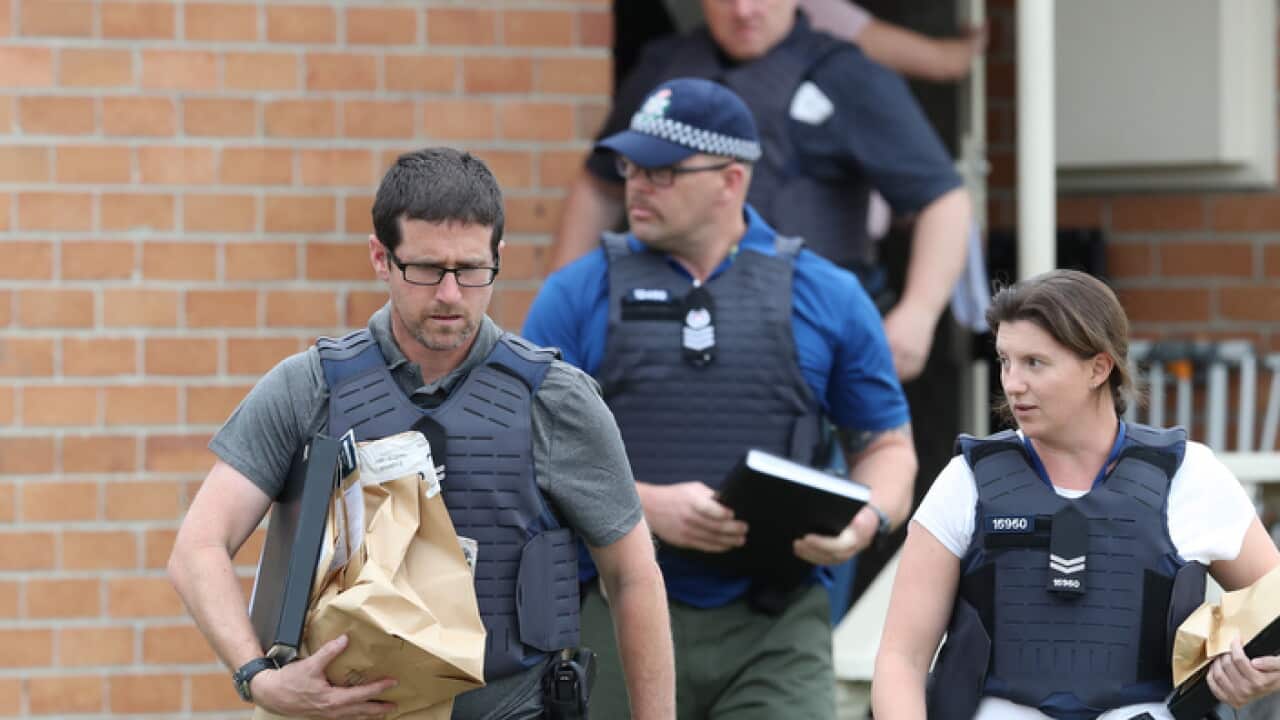 Police arrested 3 men allegedly making preparations for a terrorist act.