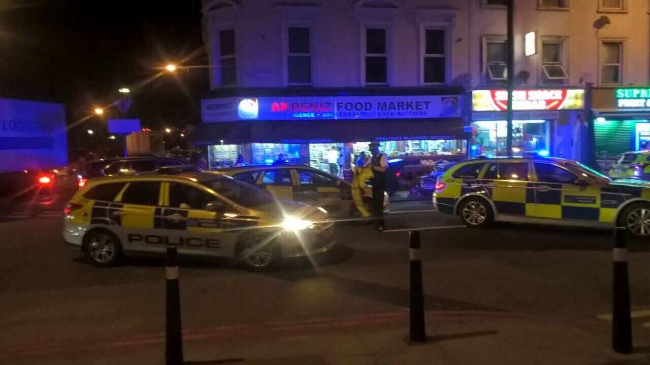 There are reports a van has ploughed into pedestrians in north London.