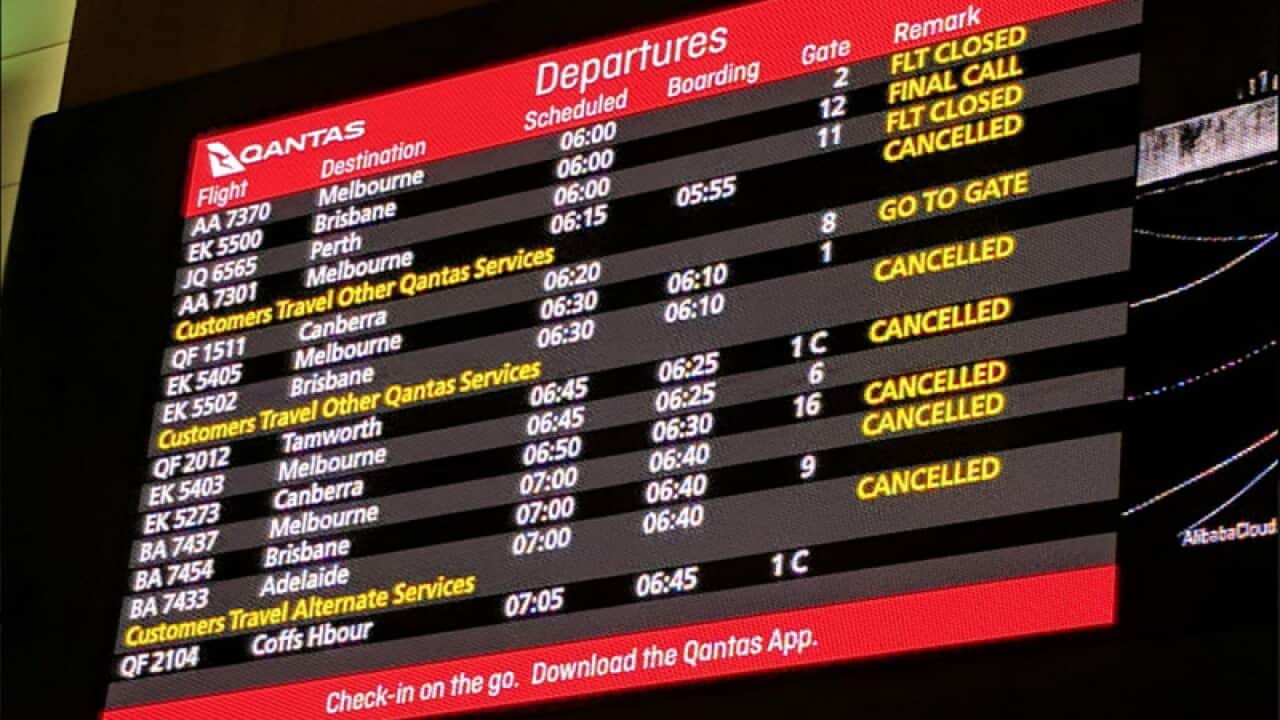 Flights from Sydney Airport cancelled due to high winds, passengers may wait for days