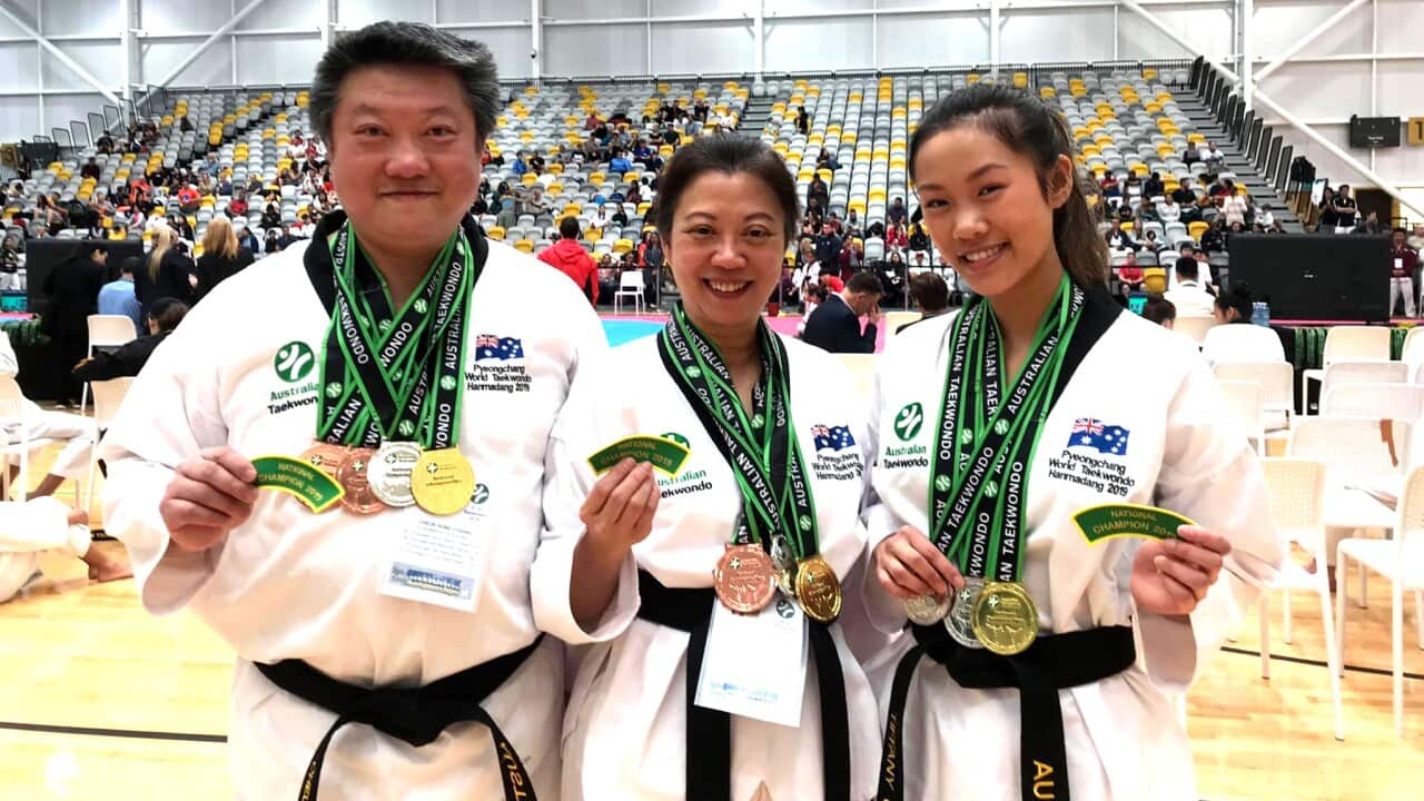 Ms Sylvia Chiang and her family competed on world stage of Taekwondo.