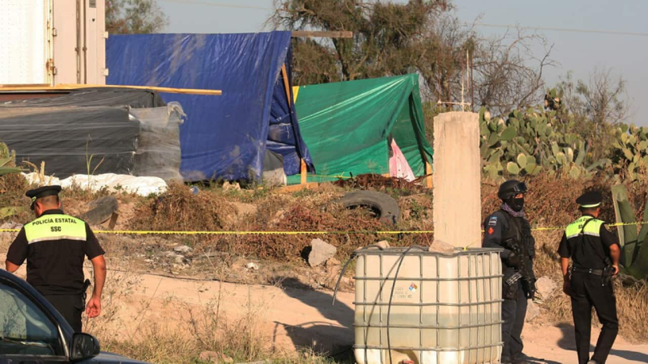Mexican authorities establish a fence surrounding radioactive material