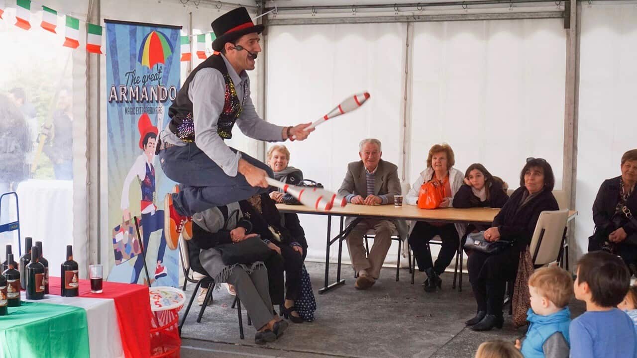 The Great Armando during a recent Italian event in Melbourne