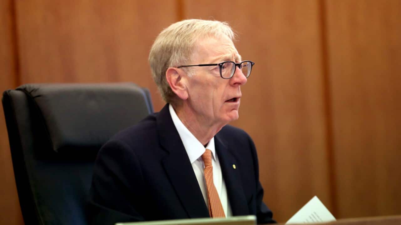 Commissioner Kenneth Hayne at the royal commission (AAP)