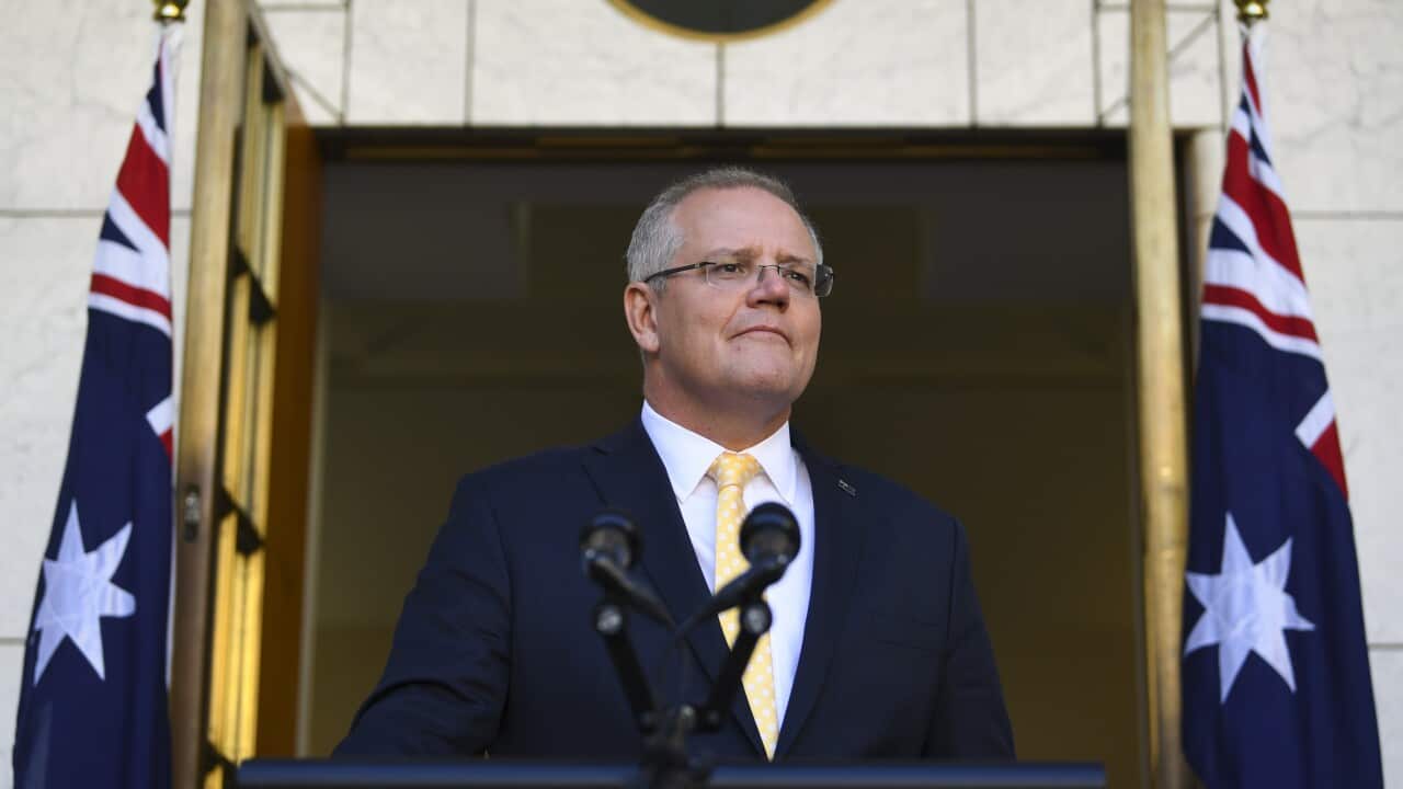 Australian Prime Minister Scott Morrison speaks to the media during a press conference at Parliament House in Canberra, Thursday, 25 July, 2019. (AAP Image/Lukas Coch)