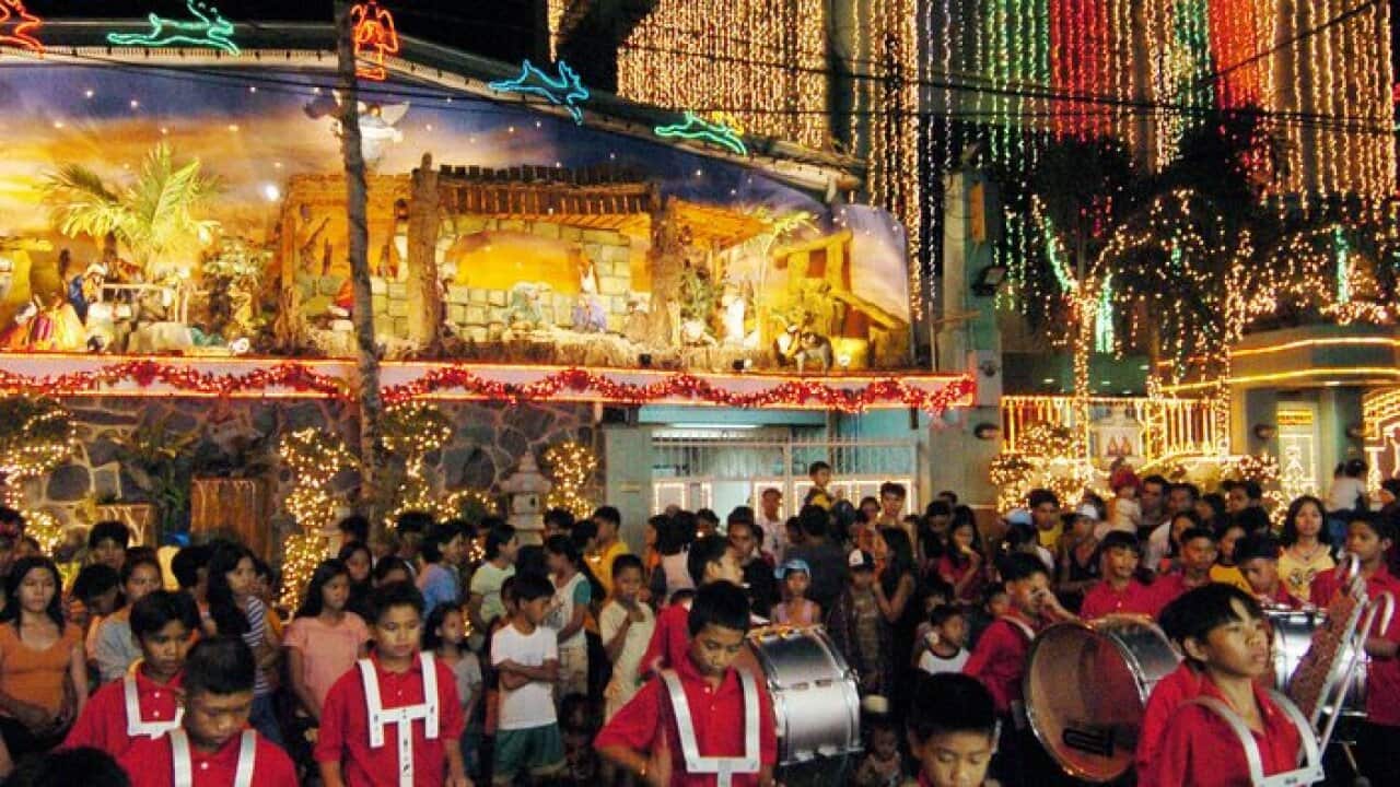 Extensively-decorated houses in Manila