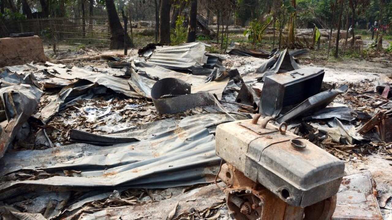 Rohingya village