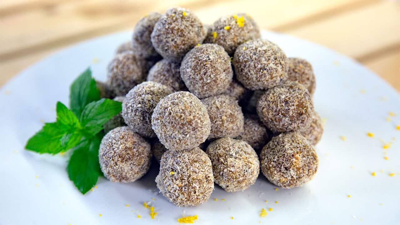 Fruity avocado bliss balls