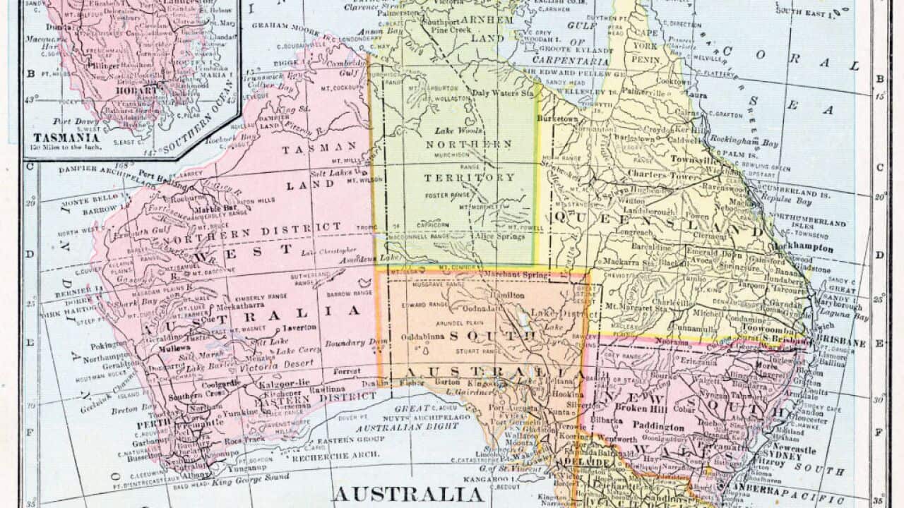 Map Of Tasmania And Australia